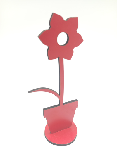 red-wooden-flower